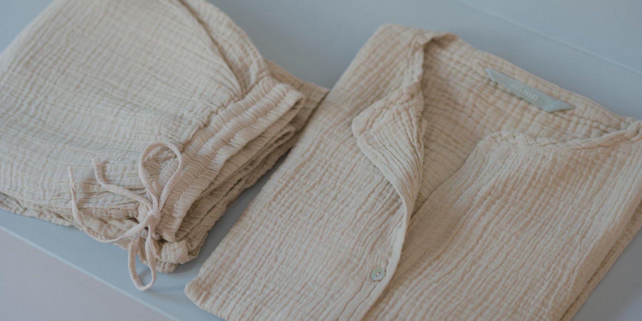Embrace Comfort and Sustainability with Our New Organic Double Gauze Cotton Loungewear