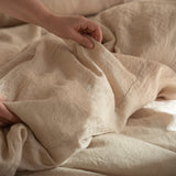 Sömn Premium Linen Bedding Duvet Cover #color_nude