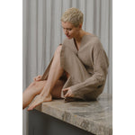 Sömn Premium Organic Gauze Cotton Long Nightshirt | Loungewear Sömn Home #color_chai