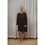 Sömn Premium Organic Gauze Cotton Long Nightshirt | Loungewear Sömn Home #color_prune