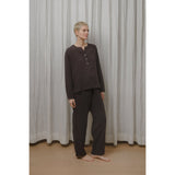 Sömn Premium Organic Cotton Gauze Sleepwear | Loungewear Pants Sömn Home #color_prune