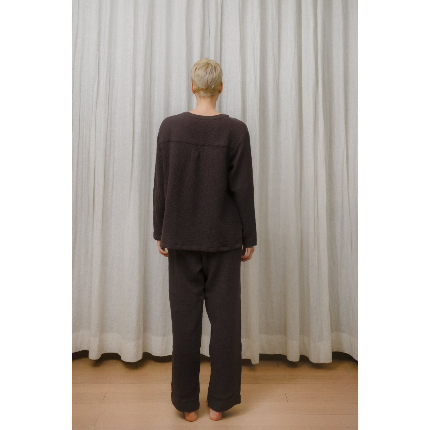 Sömn Premium Organic Cotton Gauze Sleepwear | Loungewear Pants Sömn Home #color_prune
