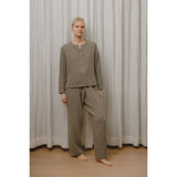 Sömn Premium Organic Cotton Gauze Sleepwear | Loungewear Pants Sömn Home #color_olive